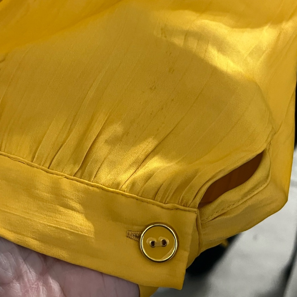 Chico's Gold/Yellow Blouse - Size 2 (L/12) - Picture 5 of 7